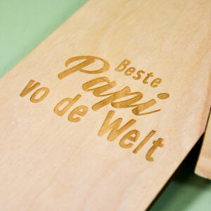 Raclette Schaufel und Stellplatz 2er Set mit Gravur 