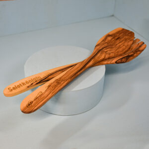 Salatbesteck mit Gravur