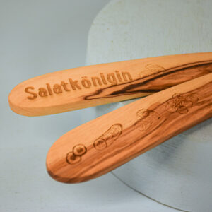 Salatbesteck mit Gravur 