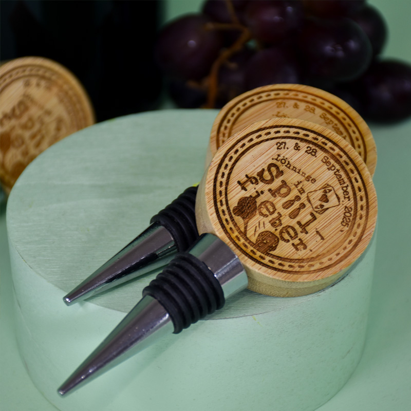 Flaschenöffner 2er Set mit Gravur "WoodOpener"