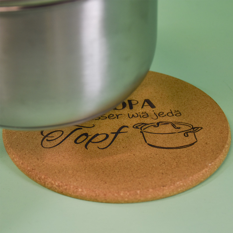Topfuntersetzer 2er Set mit Gravur "PanSpot" – Bild 2